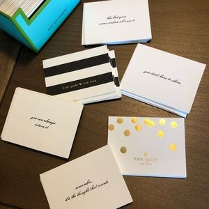 kate spade Office - Kate Spade Mini Note Cards Gift Enclosure 24 NEW kate spade Office - Kate Spade Mini Note Cards Gift Enclosure 24 NEW
